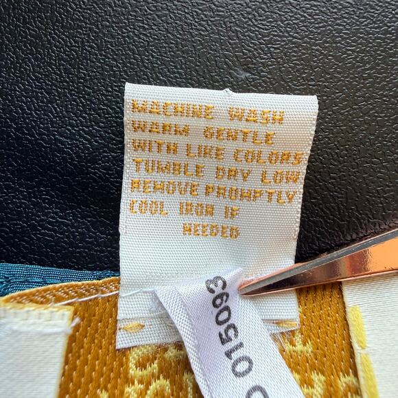 VTG 90'S VICTORIAS SECRET P/S Gold Label Teal Paisley Satin Romantic Nightshirt - Picture 7 of 10